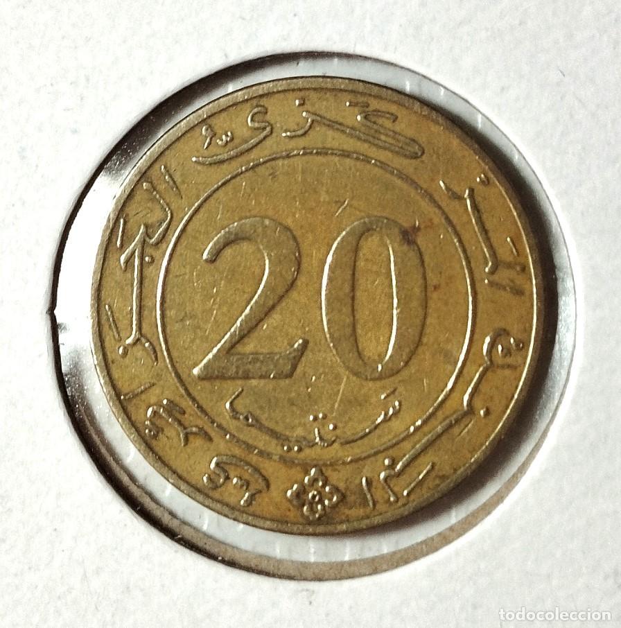 Material numism&aacute;tico: AFRICA . ARGELIA . 20 CENTIMES 1987 - Foto 2