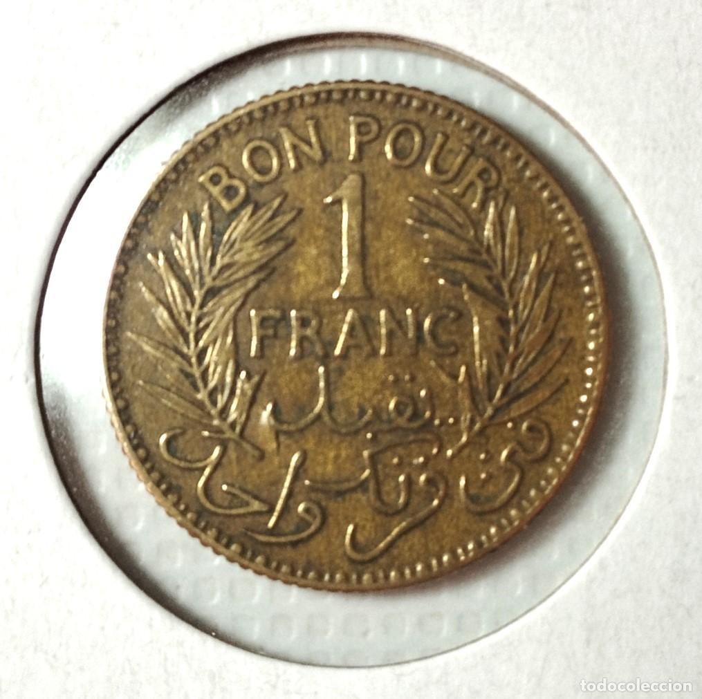 Material numism&aacute;tico: AFRICA . T&Uacute;NEZ . 1 FRANC 1941 - Foto 1