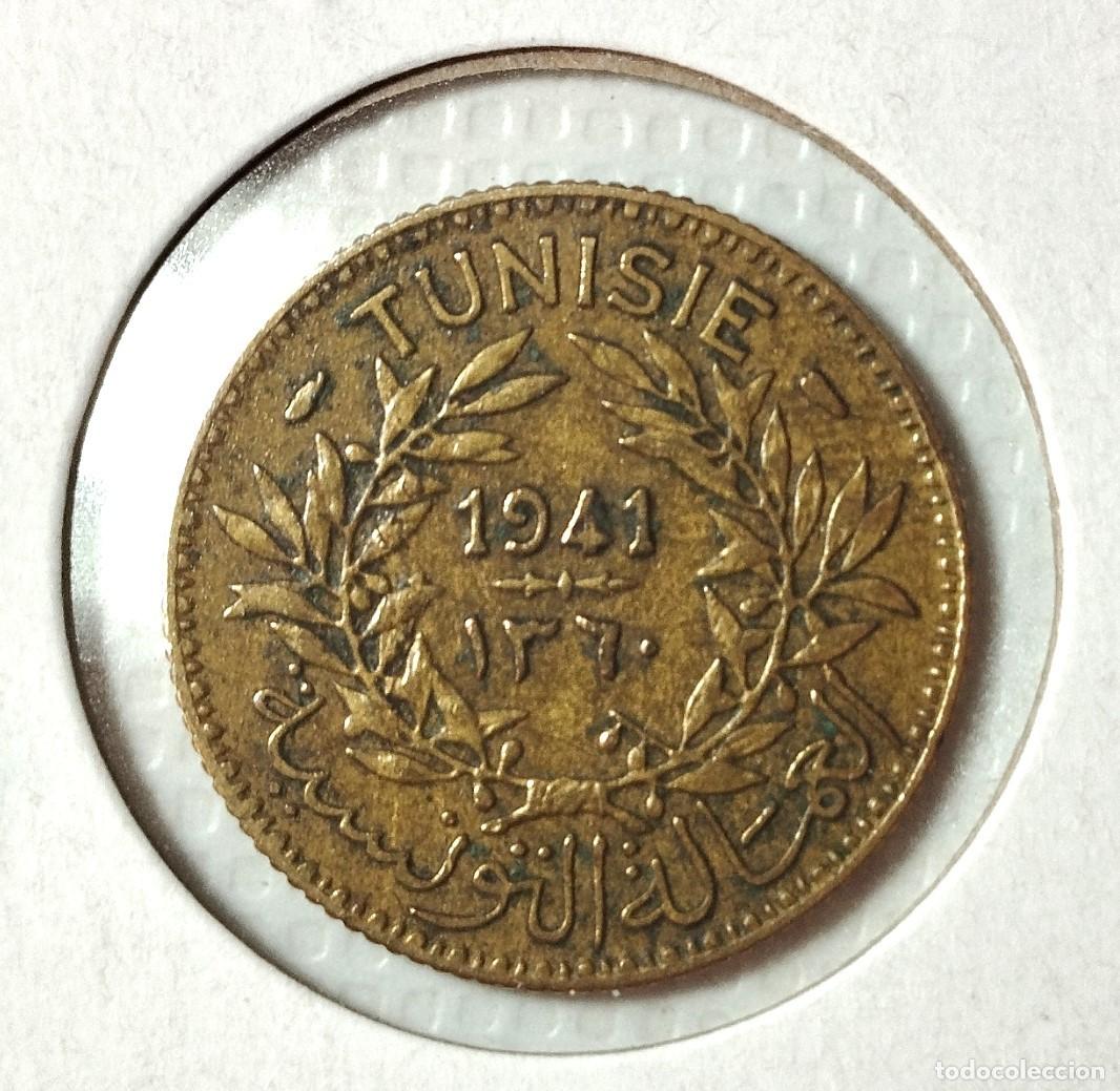 Material numism&aacute;tico: AFRICA . T&Uacute;NEZ . 1 FRANC 1941 - Foto 2