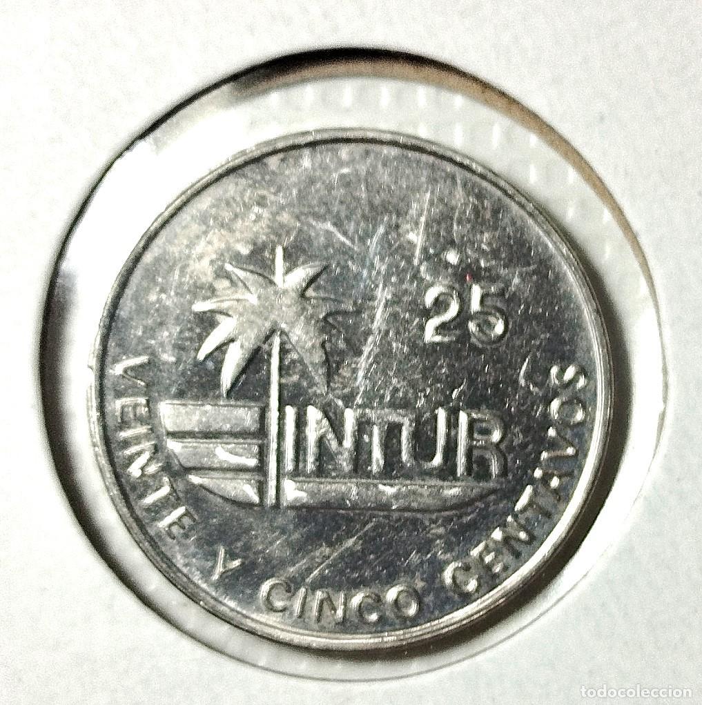 Material numism&aacute;tico: AMERICA . CUBA . 25 CENTAVOS 1989 . EXCELENTE - Foto 2