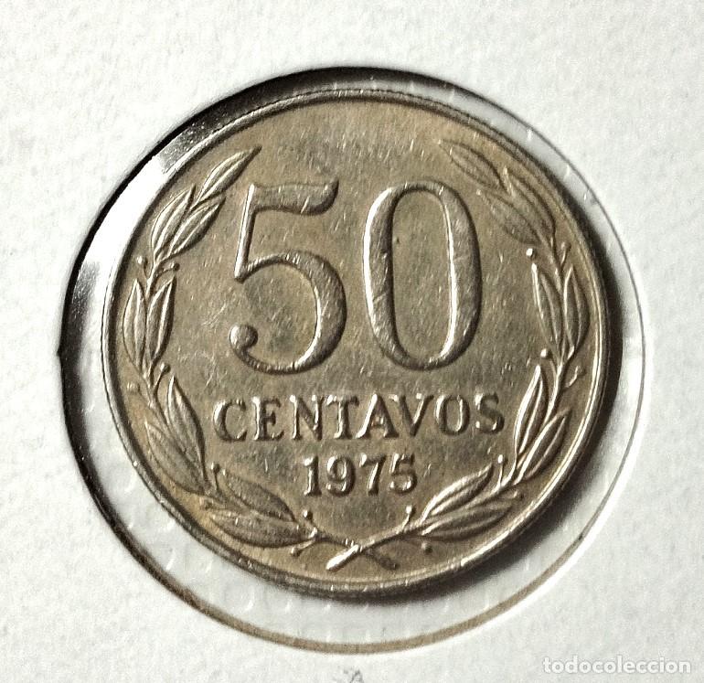 Material numism&aacute;tico: AMERICA . CHILE . 50 CENTAVOS 1975 . - Foto 2