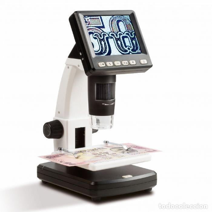 Material numism&aacute;tico: LEUCHTTURM, microsc&oacute;pio digital LCD DM3 de 10 a 500 Aumentos - Foto 1