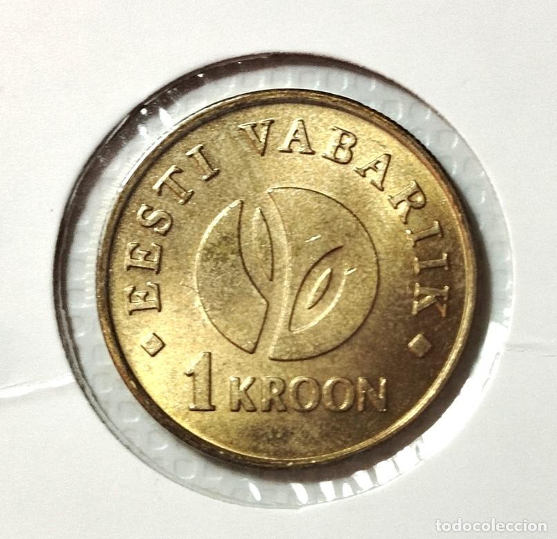 Material numism&aacute;tico: EUROPA . ESTONIA . 1 KROONI 2008 . SIN CIRCULAR - Foto 2