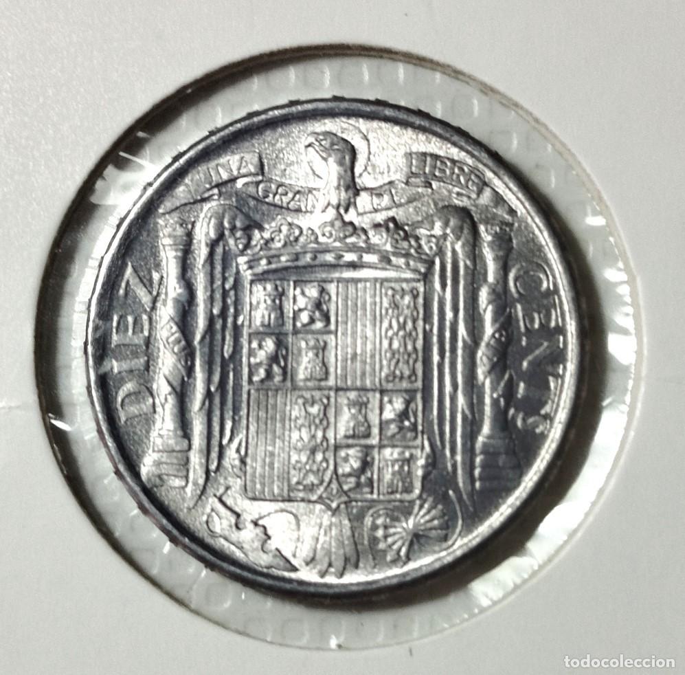 Material numism&aacute;tico: EUROPA . ESPA&Ntilde;A . 10 CENTIMOS 1941 . SIN CIRCULAR - Foto 2
