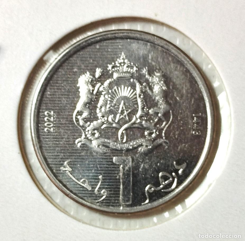 Material numism&aacute;tico: AFRICA . MARRUECOS . 1 DIRHAM 2022 . EXCELENTE - Foto 2