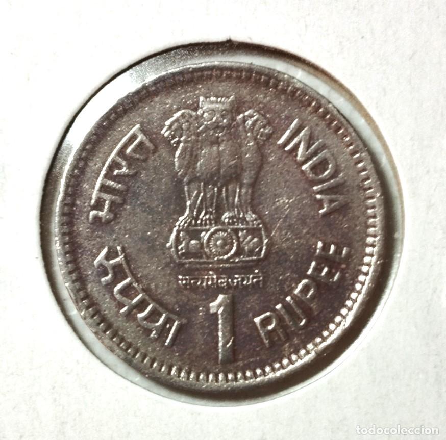 Material numism&aacute;tico: ASIA. INDIA . 1 RUPEE 1989 . - Foto 2