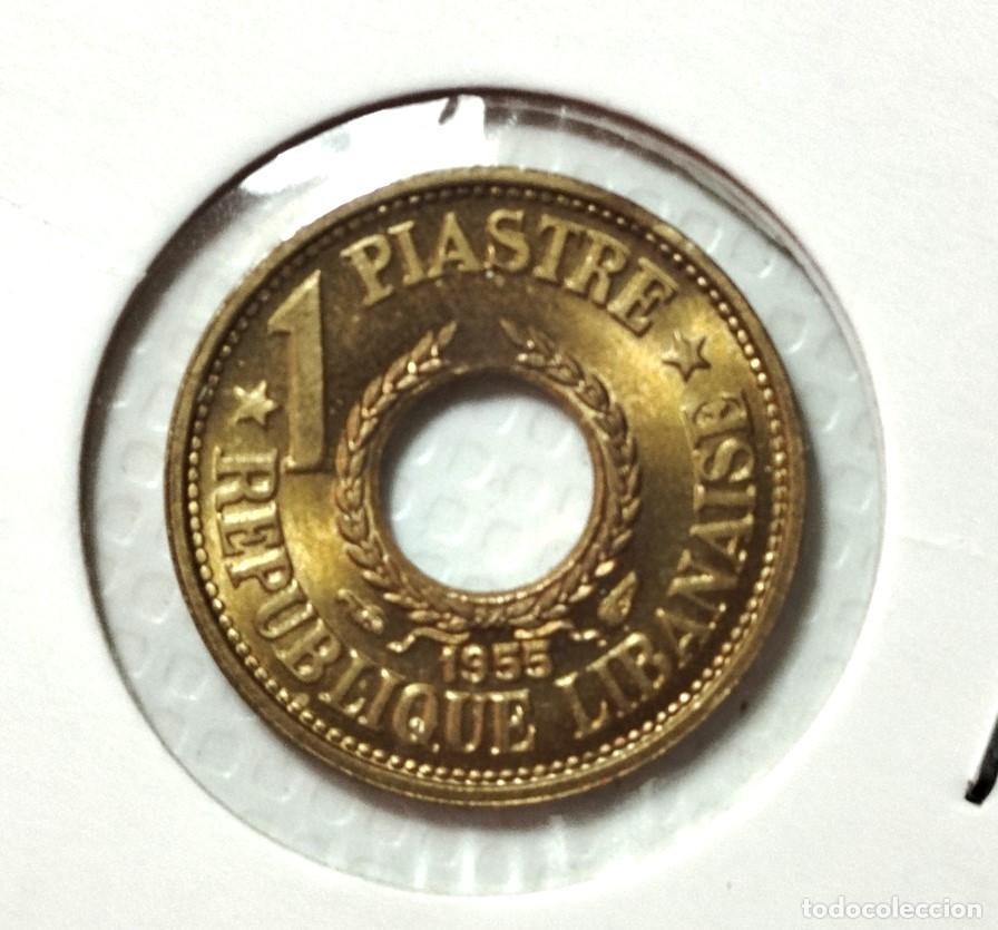 Material numism&aacute;tico: ASIA . LIBANO . 1 PIASTRE 1955 . SIN CIRCULAR - Foto 1