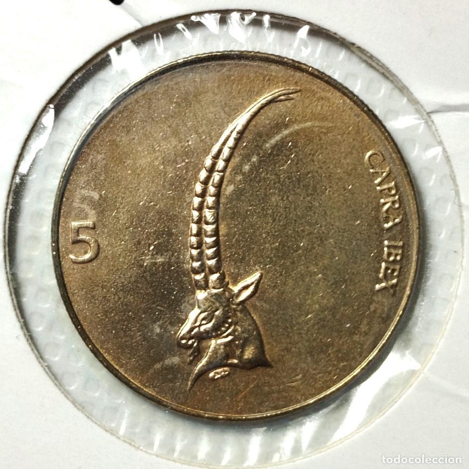 Material numism&aacute;tico: EUROPA . ESLOVENIA . 5 TOLARJEV 2000 . SIN CIRCULAR - Foto 1