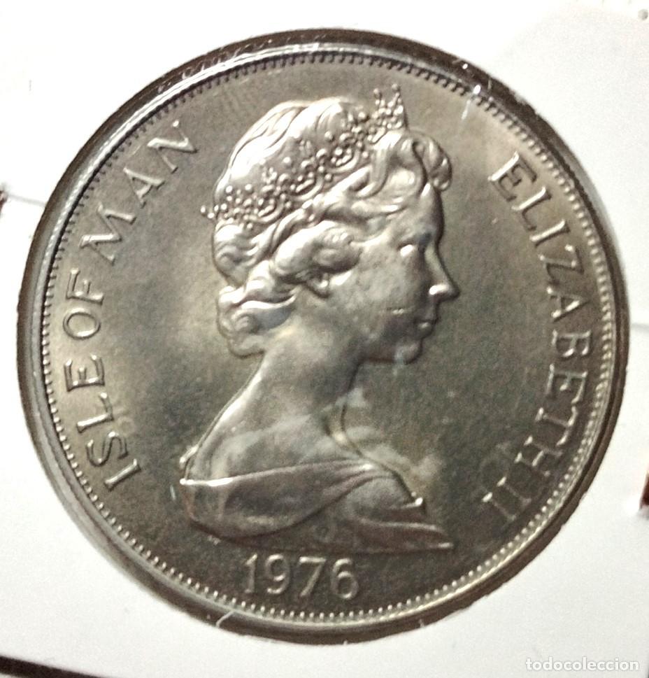 Material numism&aacute;tico: EUROPA . ISLA MAN . 1 CRWN 1976 , SIN CIRCULAR - Foto 2