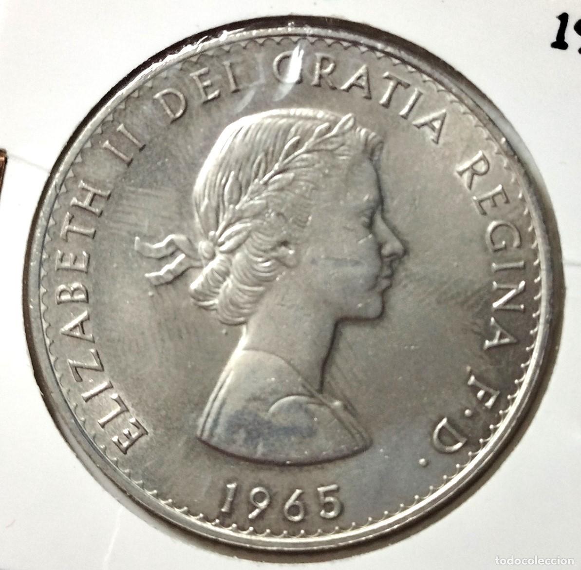 Material numism&aacute;tico: EUROPA . INGLATERRA . 1 CROWN 1965 . SIN CIRCULAR - Foto 1