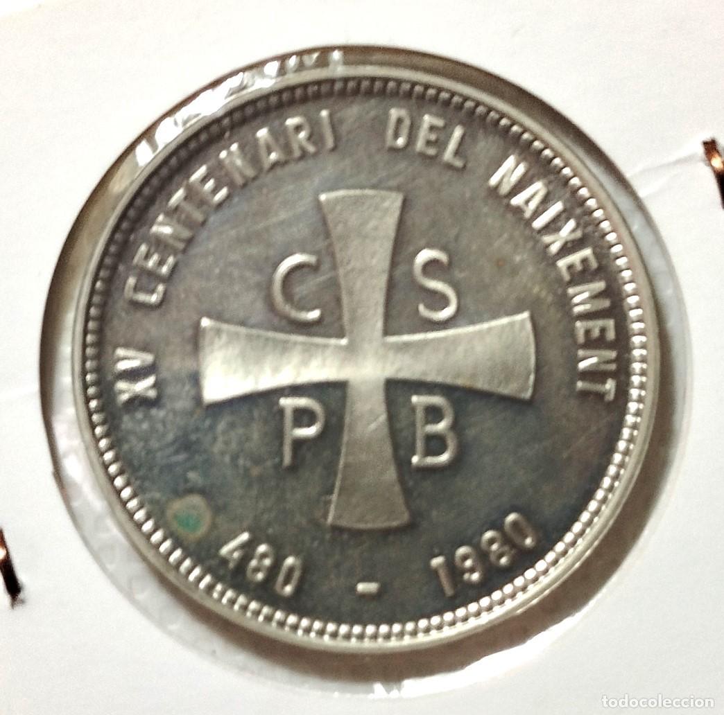 Material numism&aacute;tico: MEDALLA RELIGIOSA . SAN BENITO . NUEVA - Foto 2