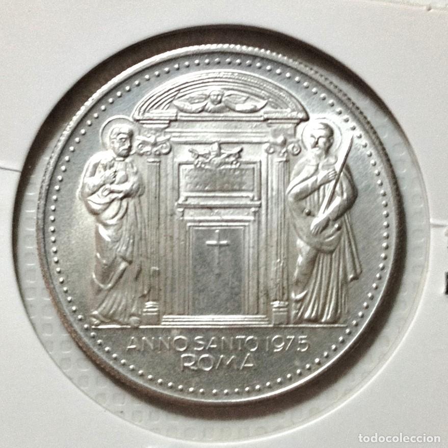 Material numism&aacute;tico: MEDALLA RELIGIOSA . PABLO VI . 1975 . NUEVA - Foto 2