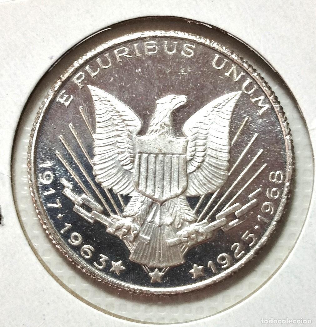 Material numism&aacute;tico: MEDALLA CONMEMORATIVA . ROBERT - JOHN KENNEDY . PROOF - Foto 2