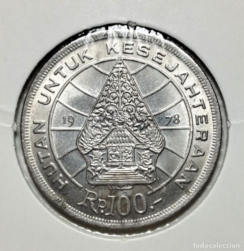 Material numism&aacute;tico: ASIA , INDONESIA . 100 RUPIAH 1978 .SIN CIRCULAR - Foto 2