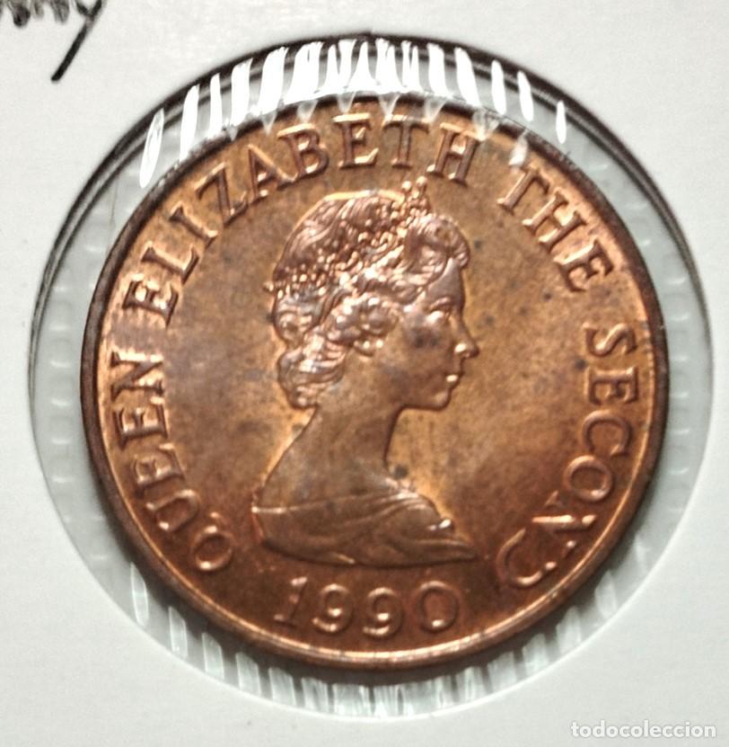 Material numism&aacute;tico: EUROPA - JERSEY . 2 PENNY 1990 . SIN CIRCULAR - Foto 1
