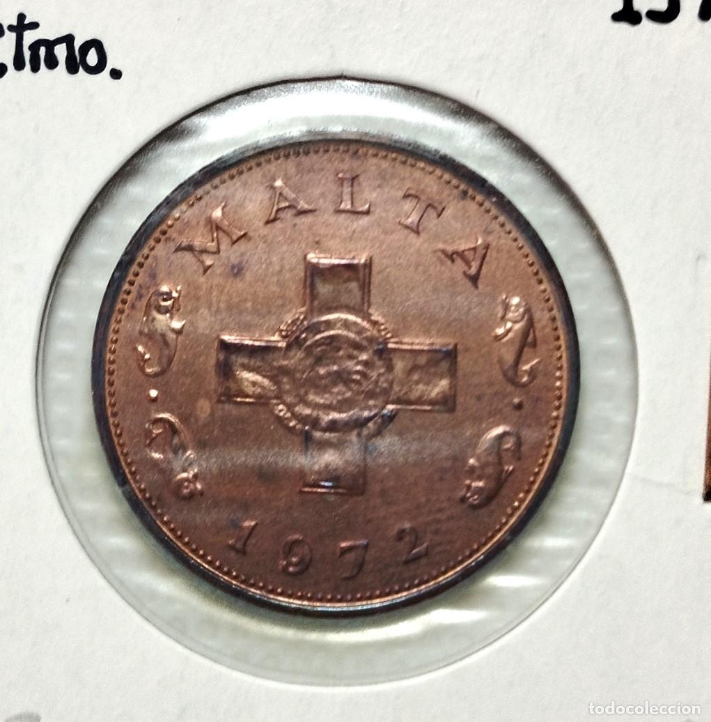 Material numism&aacute;tico: EUROPA . MALTA . 1 CENT 1972 . SIN CIRCULAR - Foto 1