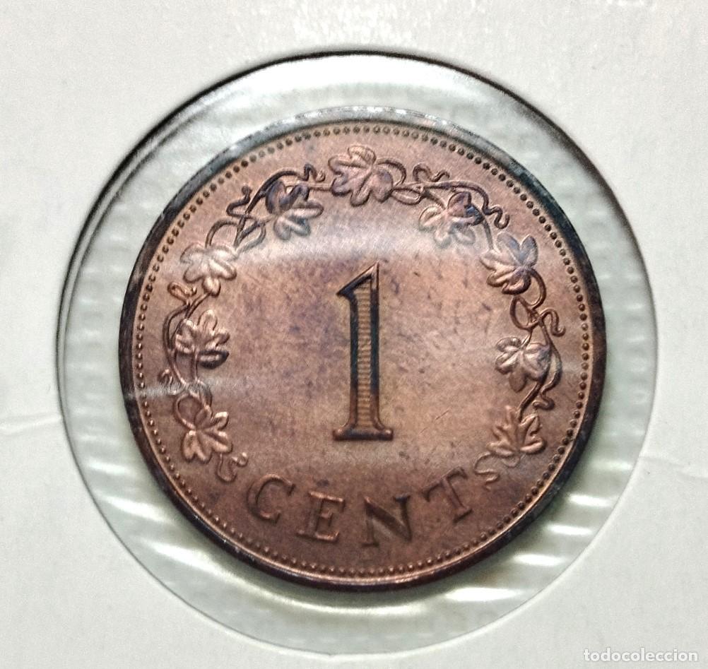 Material numism&aacute;tico: EUROPA . MALTA . 1 CENT 1972 . SIN CIRCULAR - Foto 2