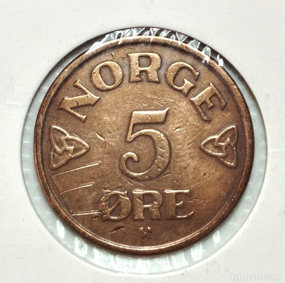 Material numism&aacute;tico: EUROPA . NORUEGA . 5 ORE 1952 - Foto 1