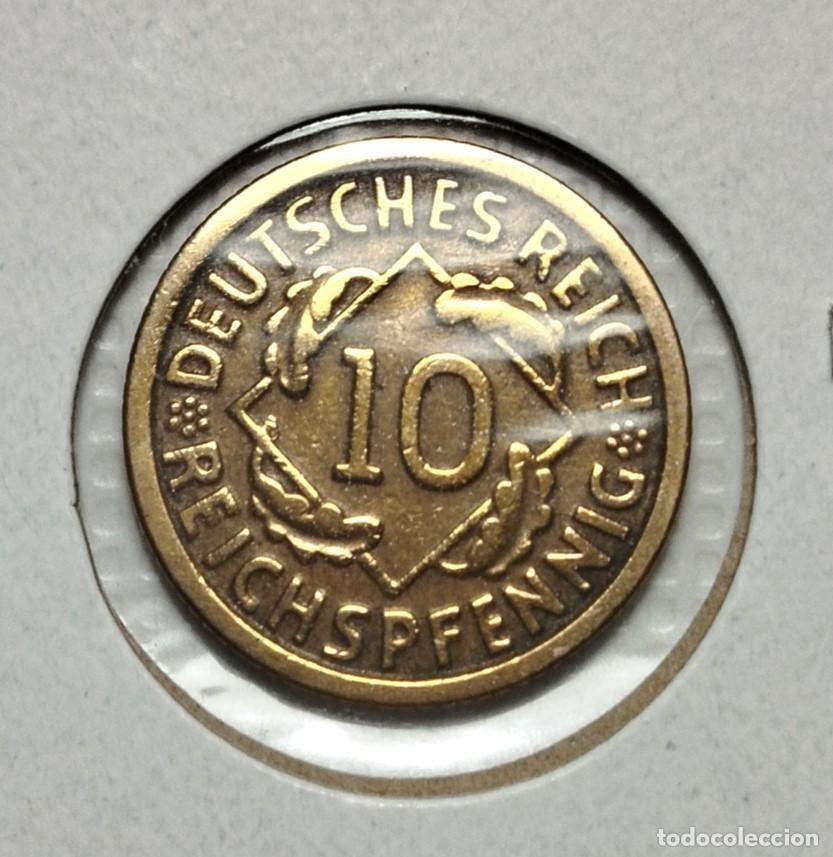 Material numism&aacute;tico: EUROPA . ALEMANIA . 10 PEENNIG 1924 E - Foto 2