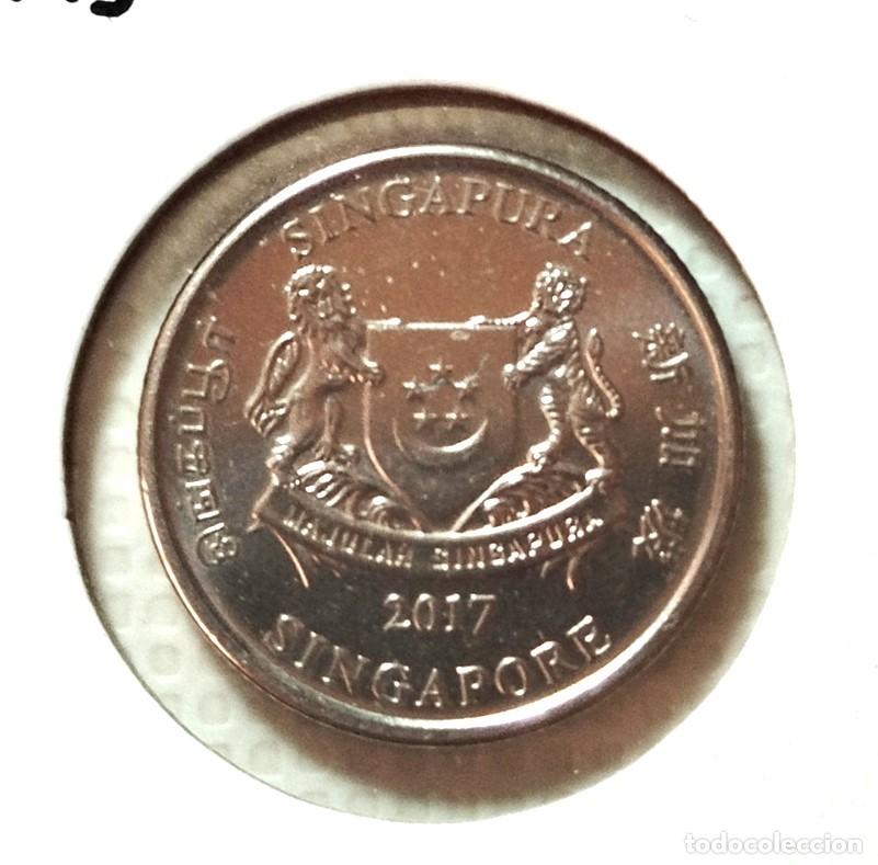 Material numism&aacute;tico: ASIA . SINGAPUR . 20 CENTS 2017 . SIN CIRCULAR - Foto 1