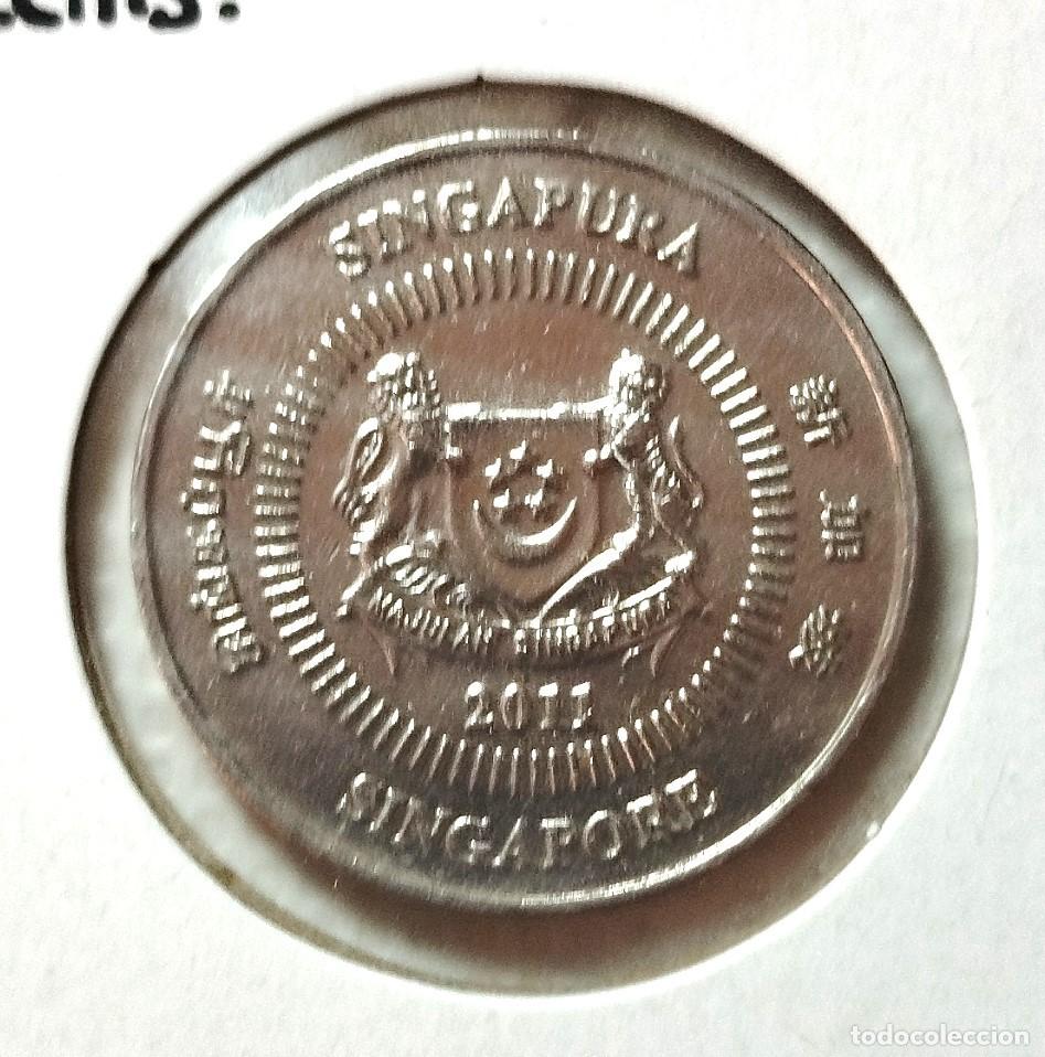 Material numism&aacute;tico: ASIA . SINGAPUR . 50 CENTS 2011 . SIN CIRCULAR - Foto 1