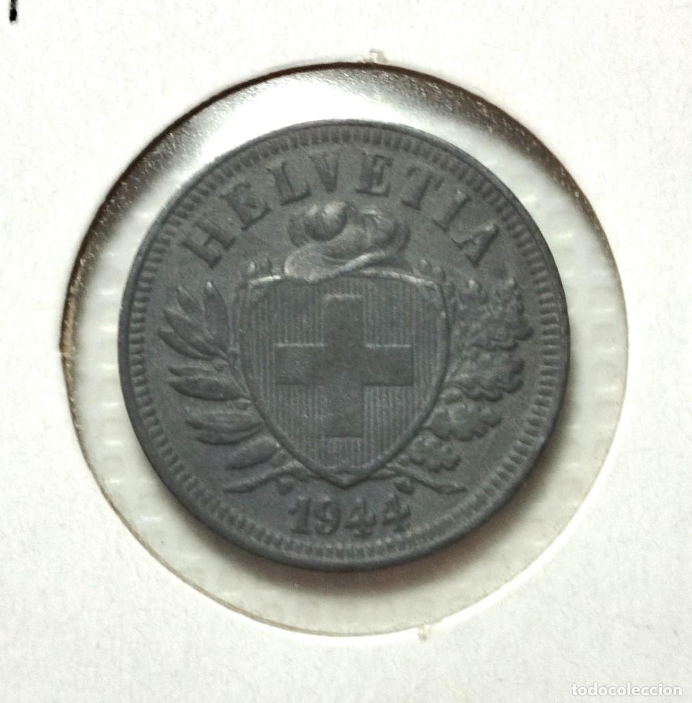 Material numism&aacute;tico: EUROPA . SUIZA . 2 RAPPEN 1944 - Foto 1