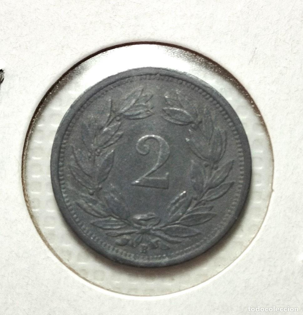 Material numism&aacute;tico: EUROPA . SUIZA . 2 RAPPEN 1944 - Foto 2
