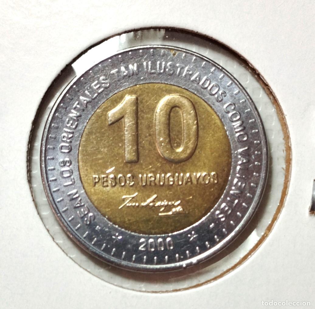 Material numism&aacute;tico: AMERICA. URUGUAY . 10 PESOS 2000 . SIN CIRCULAR - Foto 2