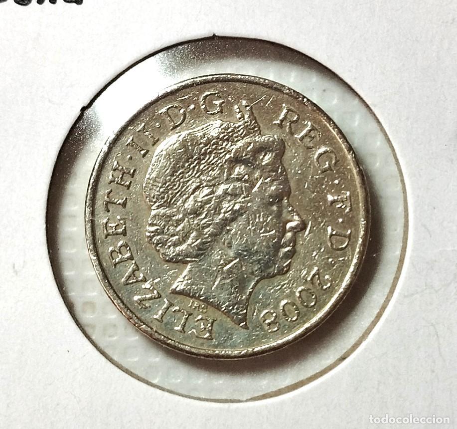 Material numism&aacute;tico: EUROPA . INGLATERRA . ISABEL II . 1 POUND 2008 - Foto 1