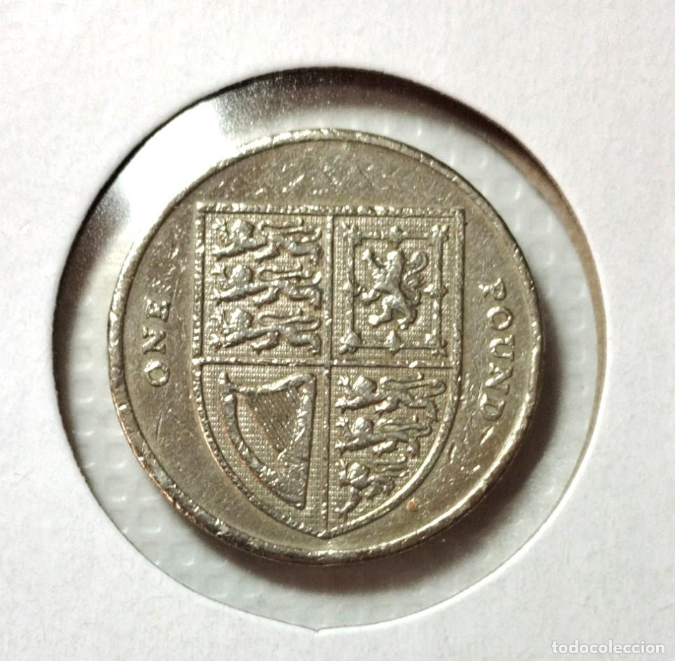 Material numism&aacute;tico: EUROPA . INGLATERRA . ISABEL II . 1 POUND 2008 - Foto 2