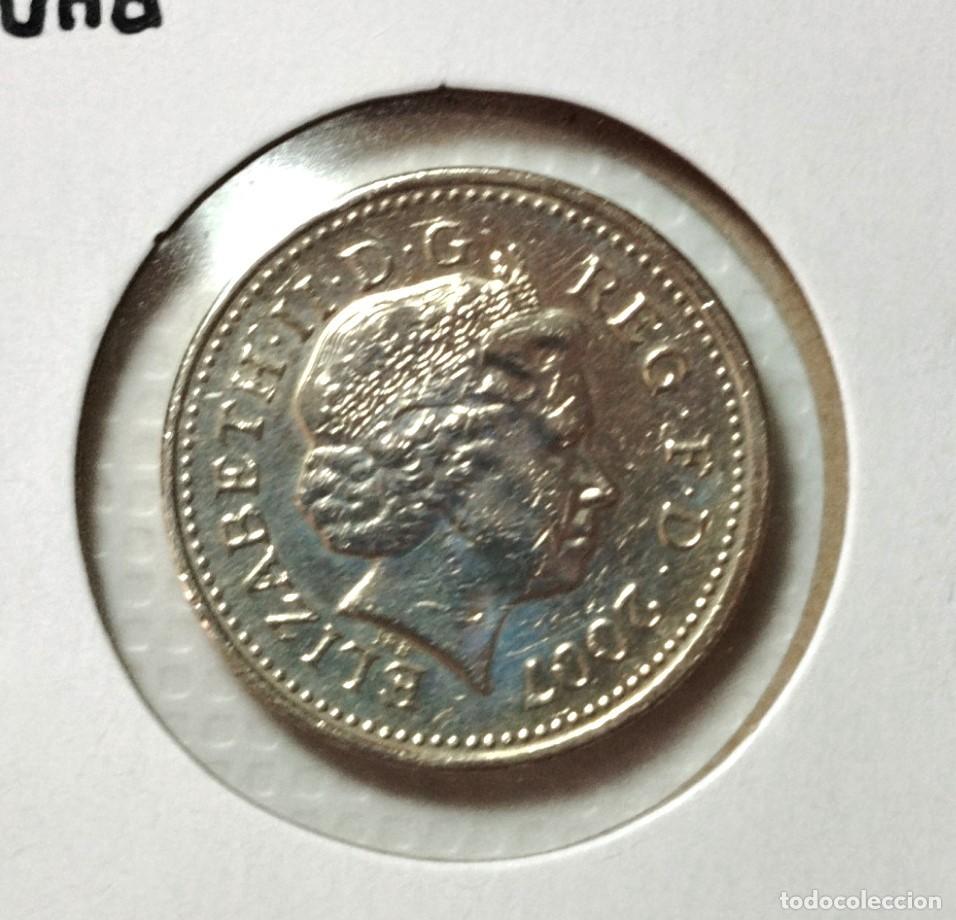 Material numism&aacute;tico: EUROPA . INGLATERRA . ISABEL II . 1 POUND 2007 - Foto 1