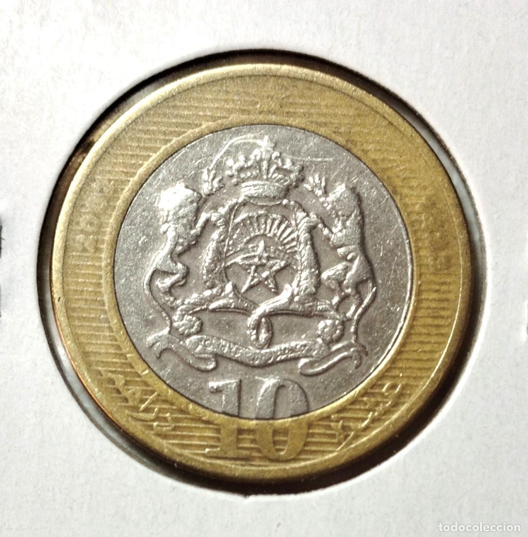 Material numism&aacute;tico: AFRICA . MARRUECOS . 10 DIRHAM 2002 - Foto 2