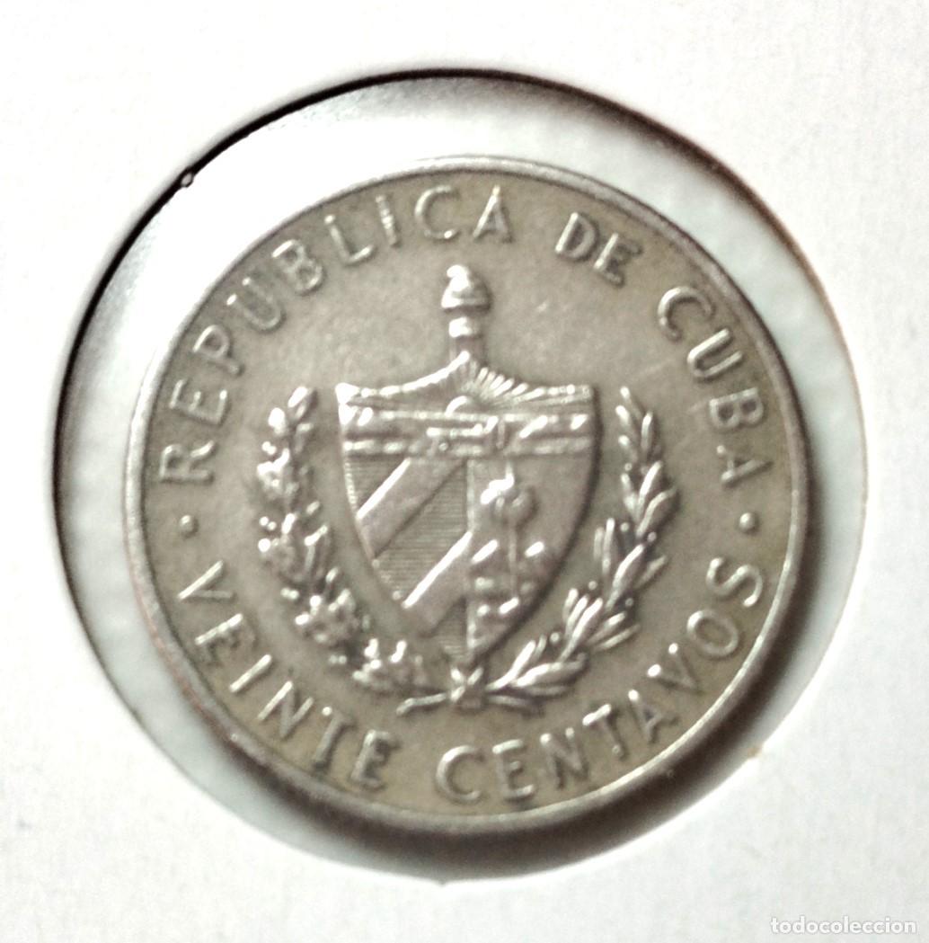 Material numism&aacute;tico: AMERICA . CUBA . 20 CENTAVOS 1968 - Foto 2