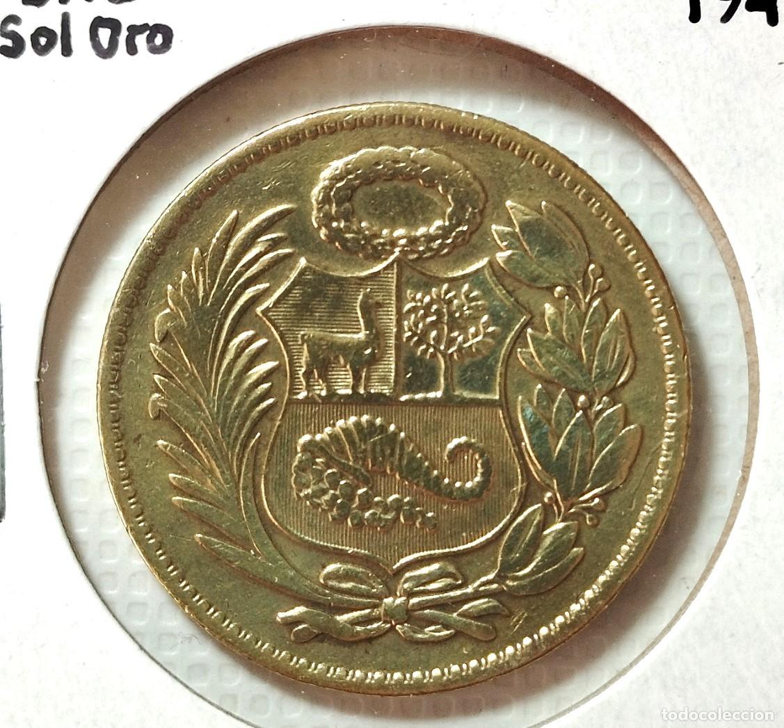 Material numism&aacute;tico: AMERICA . PER&Uacute; , 1 NUEVO SOL 1947. EXCELENTE - Foto 1