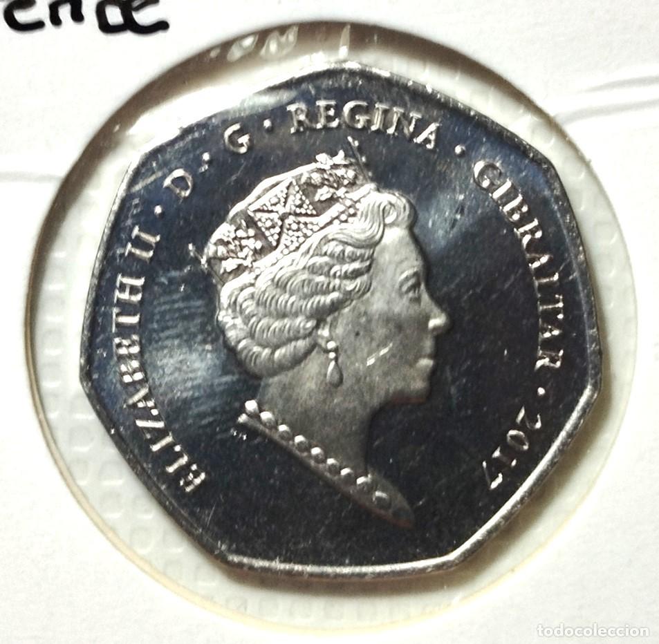 Material numism&aacute;tico: EUROPA . GIBRALTAR . 50 PENCE 2017 . SIN CIRCULAR PROOF - Foto 1