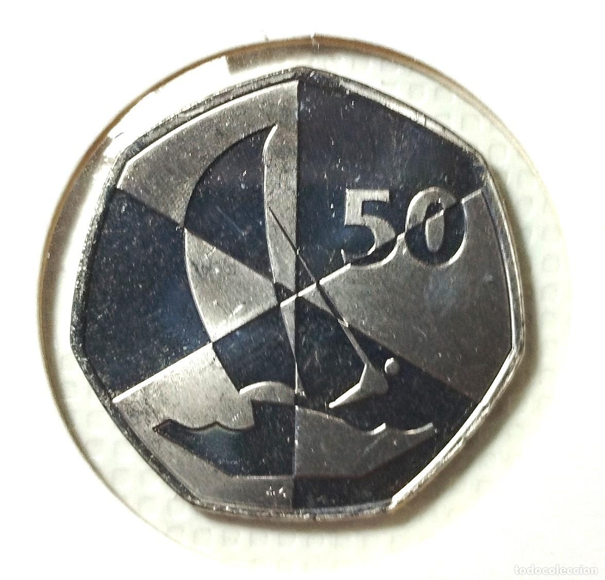 Material numism&aacute;tico: EUROPA . GIBRALTAR - 50 PENCE 2019 . SIN CIRCULAR . PROOF - Foto 2
