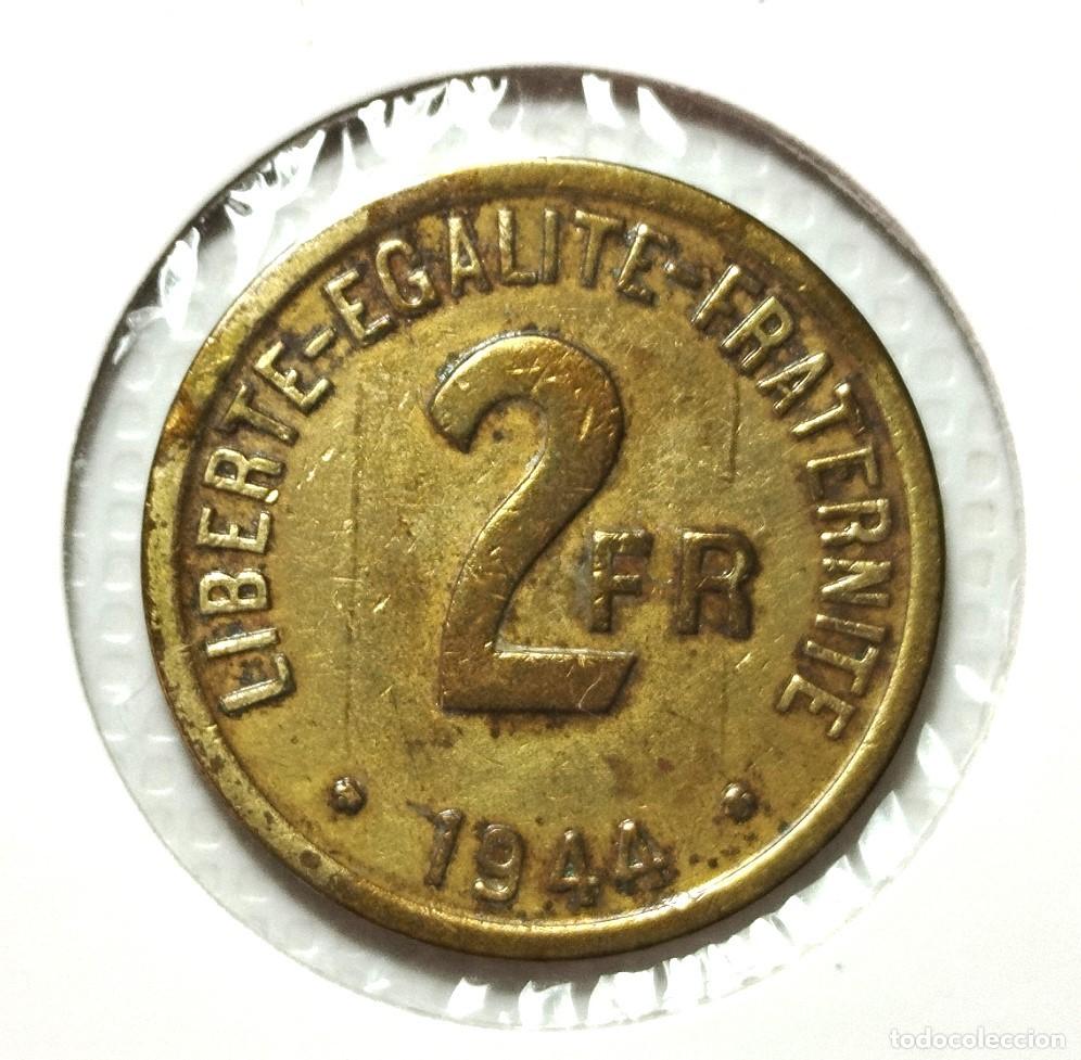 Material numism&aacute;tico: EUROPA . FRANCIA . 2 FRANCS 1944 - Foto 1