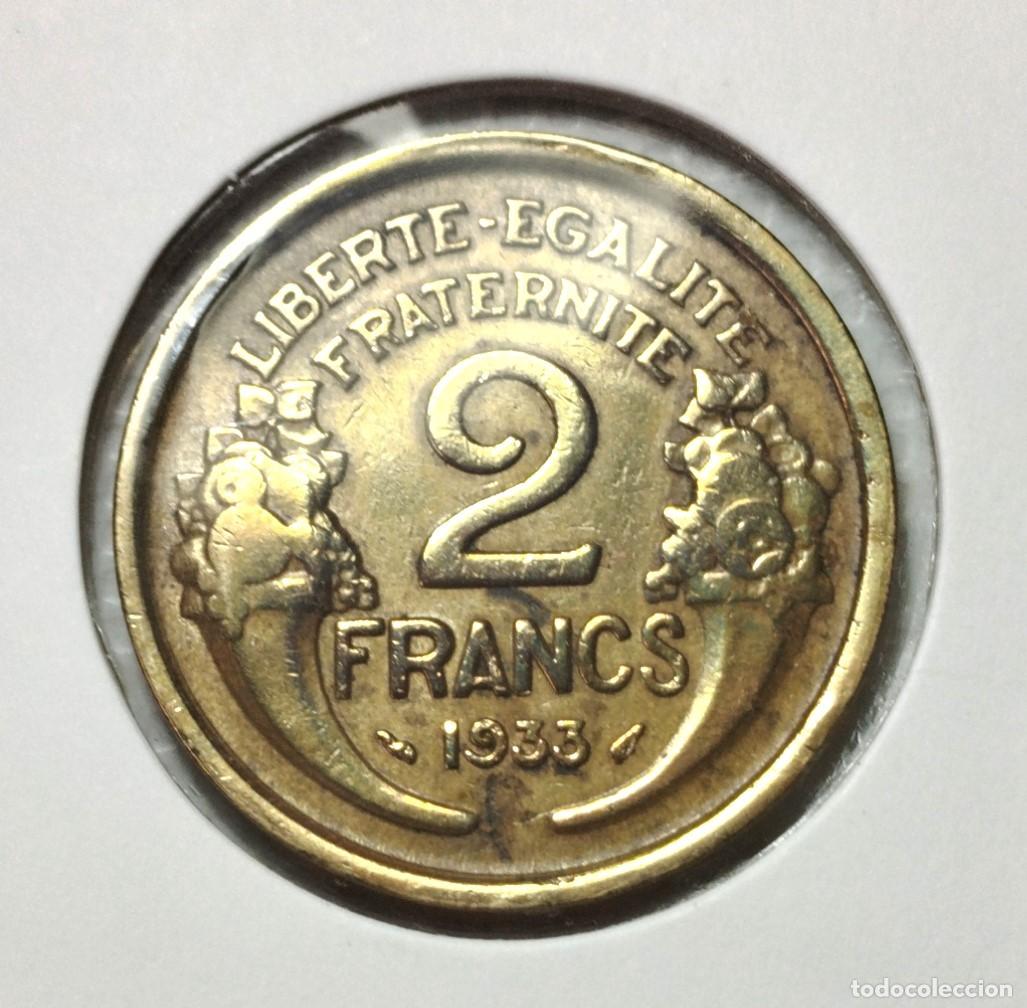 Material numism&aacute;tico: EUROPA . FRANCIA . 2 FRANCS 1933 - Foto 2