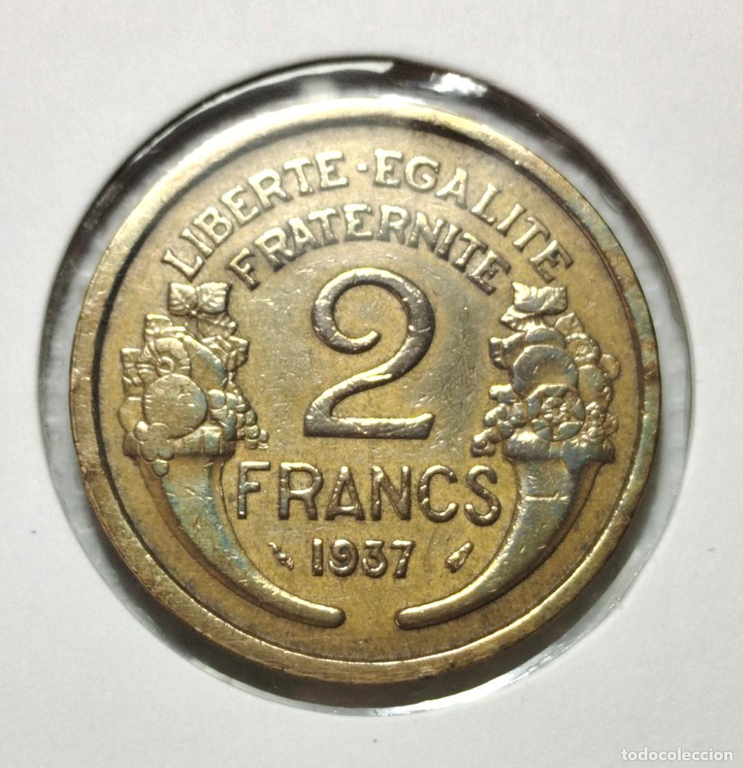 Material numism&aacute;tico: EUROPA . FRANCIA . 2 FRANCS 1937 - Foto 2