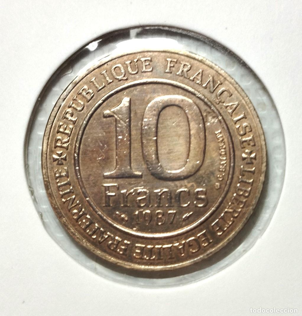 Material numism&aacute;tico: EUROPA . FRANCIA . 10 FRANCS 1987 . EXCELENTE - Foto 2