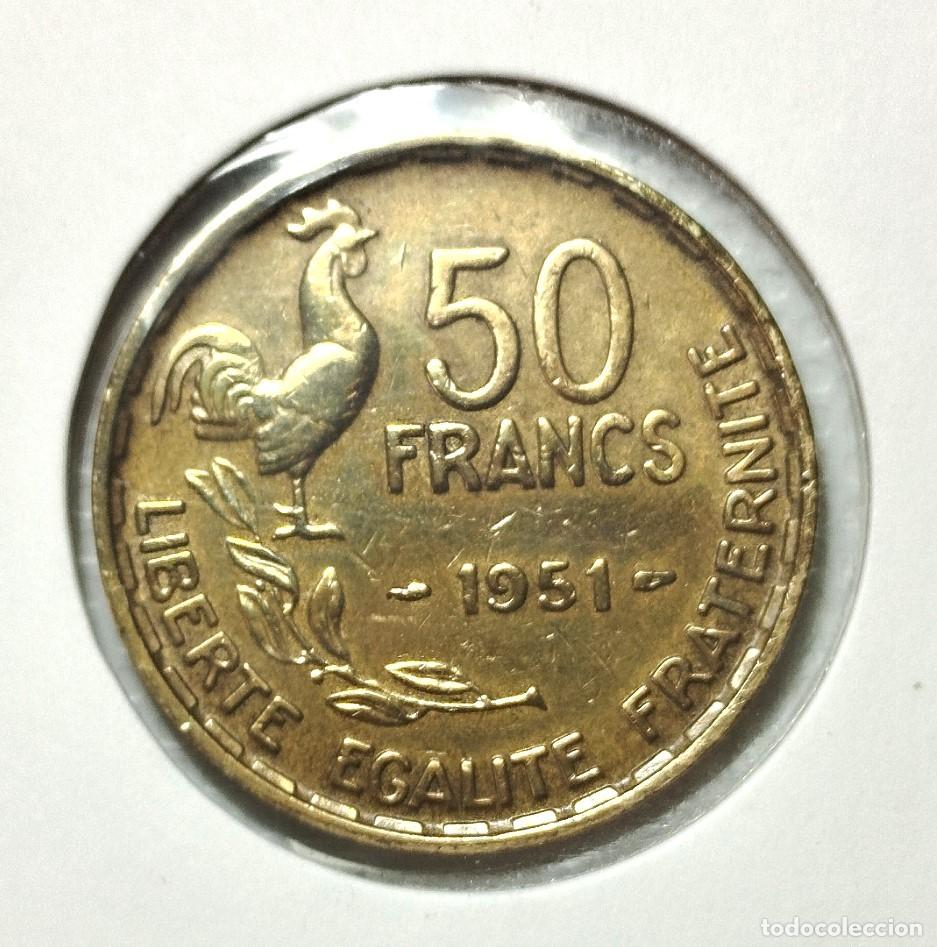Material numism&aacute;tico: EUROPA . FRANCIA . 50 FRANCS 1951 - Foto 2