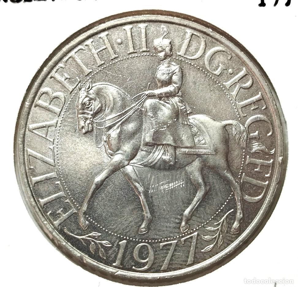 Material numism&aacute;tico: EUROPA . INGLATERRA . 1 XROWN 1977 , SIN CIRCULAR - Foto 1