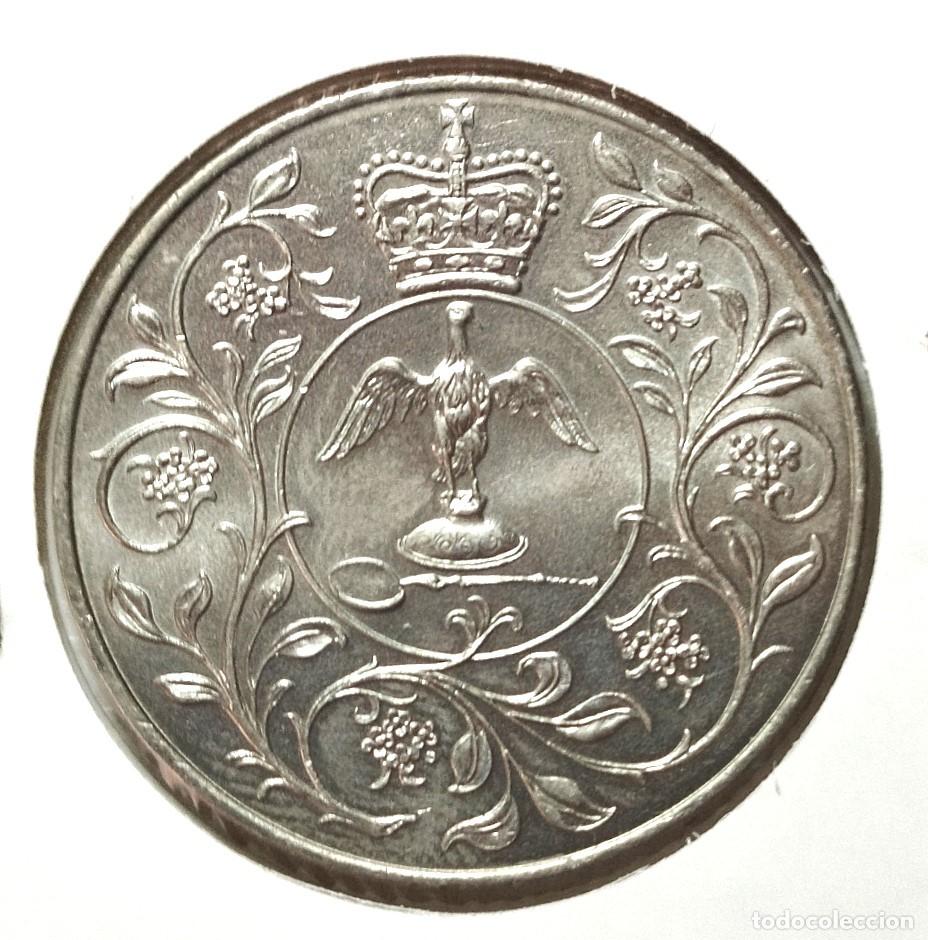 Material numism&aacute;tico: EUROPA . INGLATERRA . 1 XROWN 1977 , SIN CIRCULAR - Foto 2