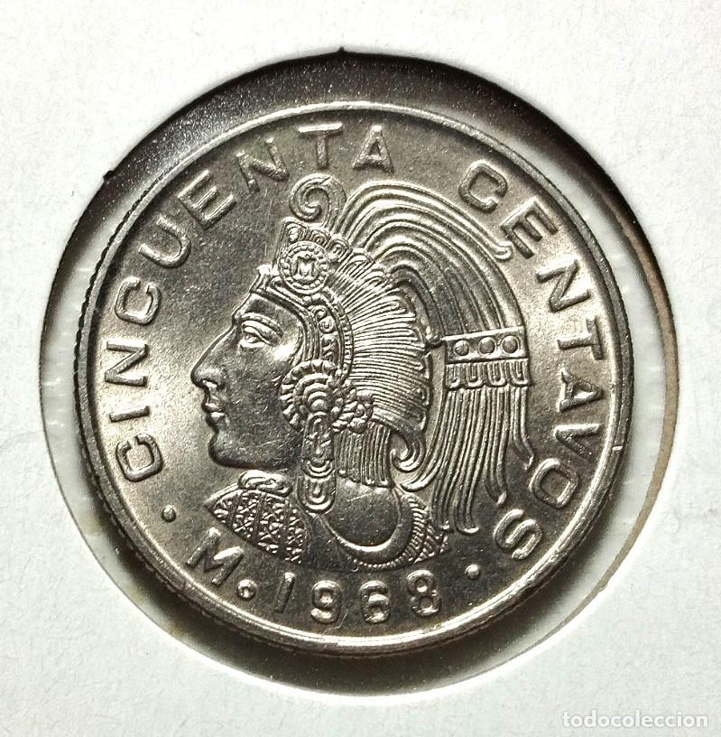 Material numism&aacute;tico: AMERICA . MEXICO . 50 CENTAVOS 1968 . SIN CIRCULAR - Foto 1