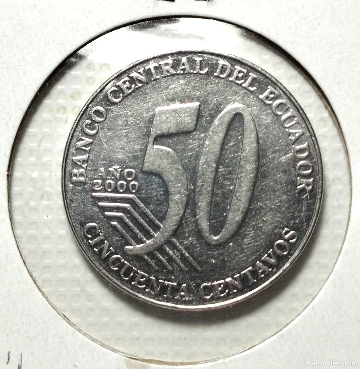 Material numism&aacute;tico: AMERICA . ECUADOR . 50 CENTAVOS 2000 . SIN CIRCULAR - Foto 2