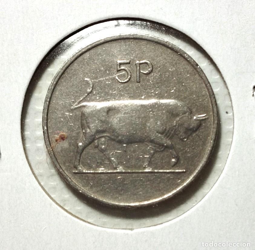 Material numism&aacute;tico: EUROPA . IRLANDA . 5 PENCE 1976 - Foto 2