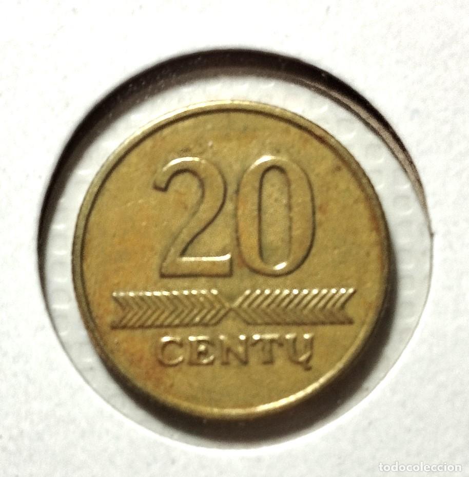 Material numism&aacute;tico: EUROPA . LITUANIA . 20 CENTU 1997 - Foto 2