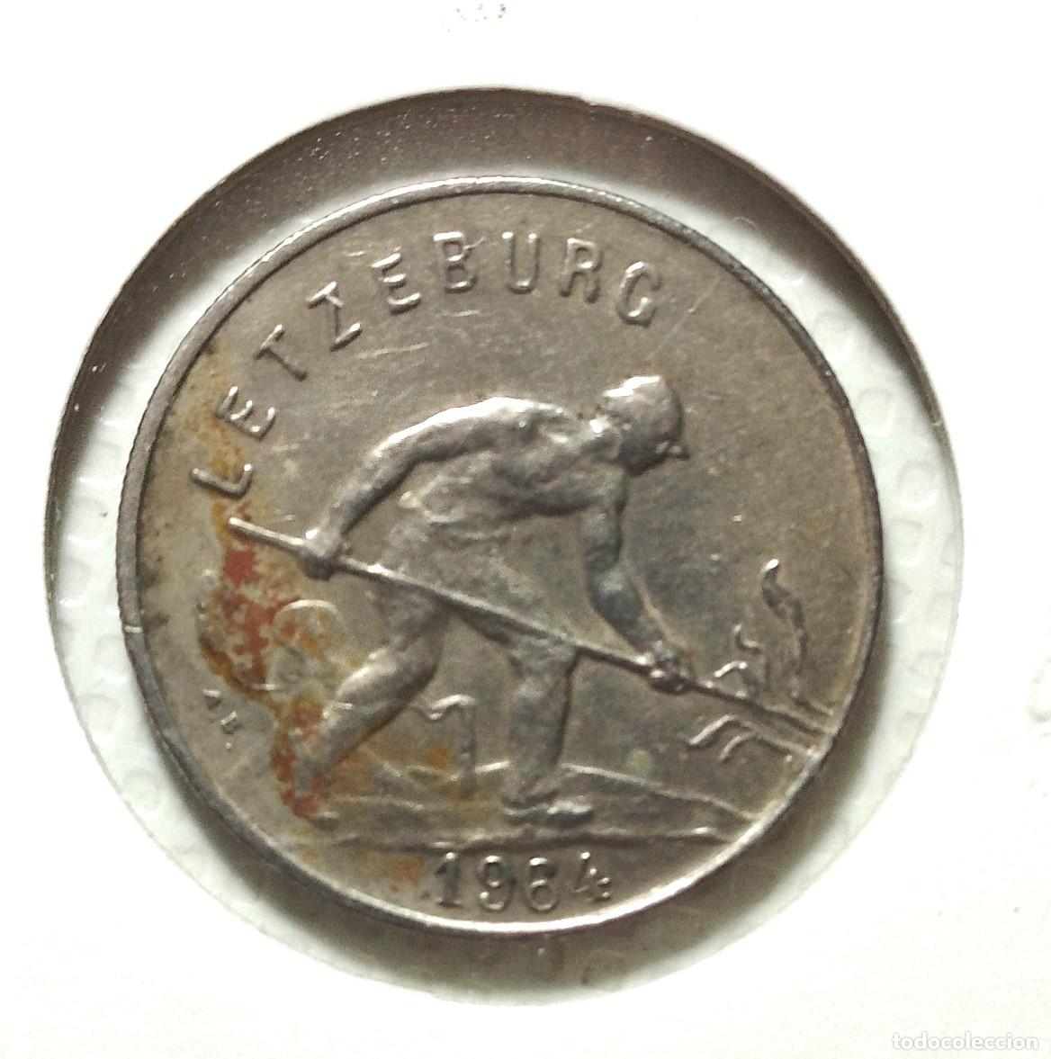 Material numism&aacute;tico: EUROPA . LUXEMBURGO . 1 FRANC 1964 - Foto 1