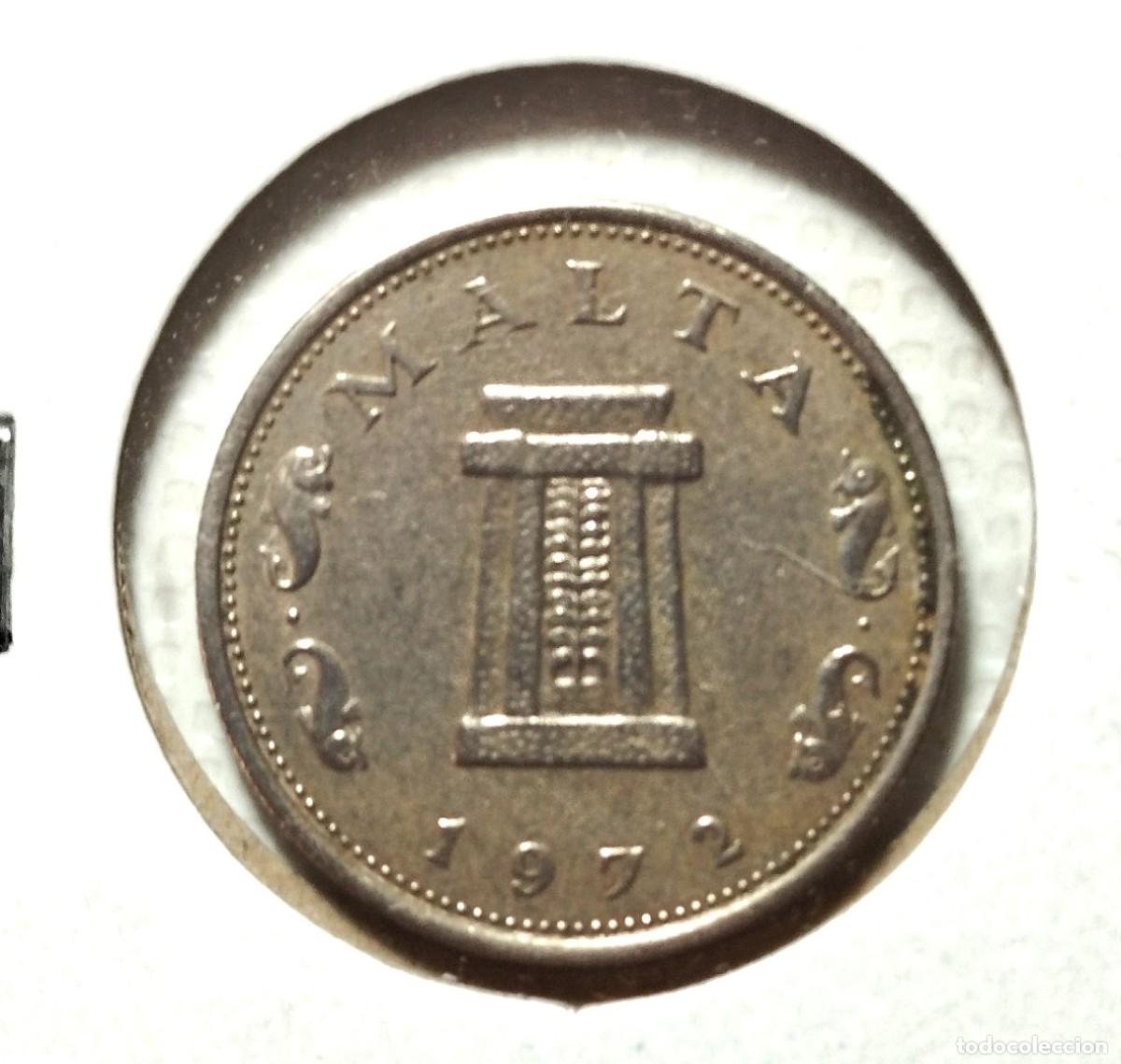 Material numism&aacute;tico: EUROPA . MALTA . 5 CENTIMES 1972 - Foto 1