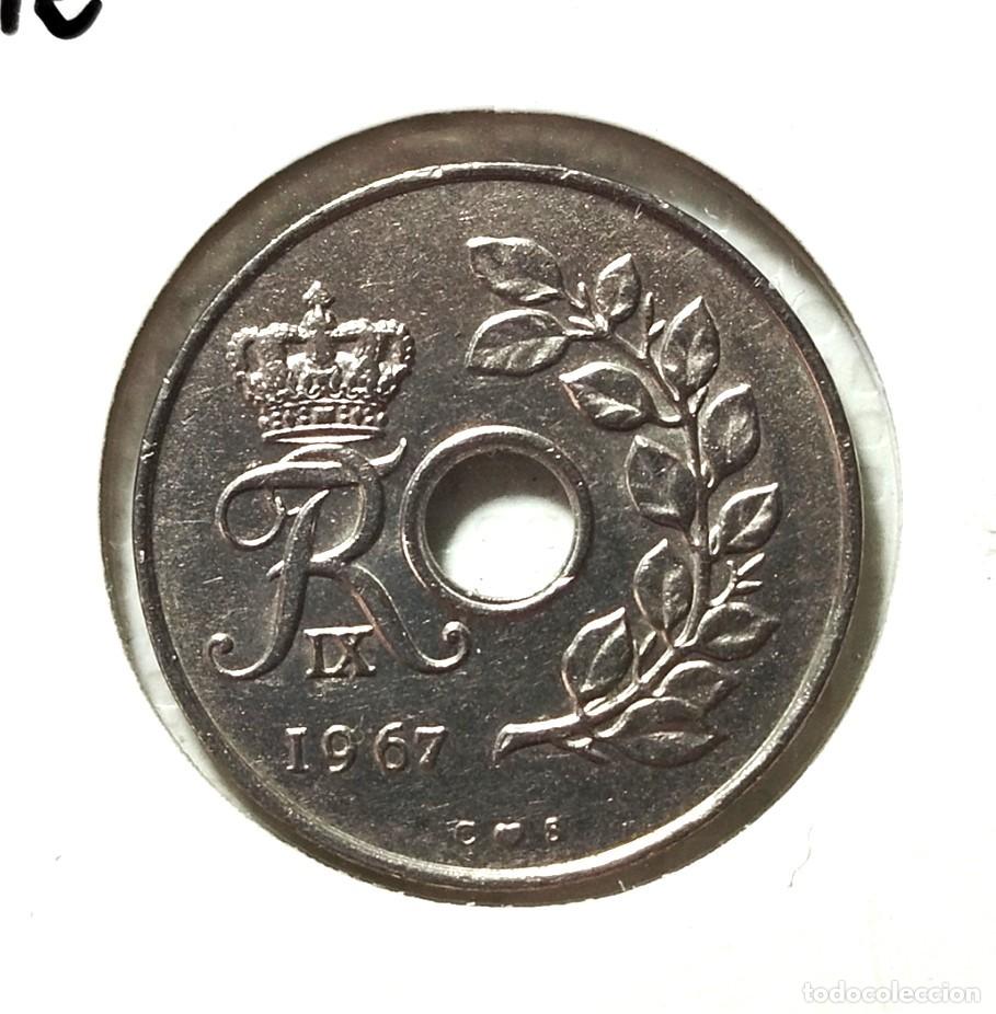 Material numism&aacute;tico: EUROPA . DINAMARCA . 25 ORE 1967 . SIN CIRCULAR - Foto 1